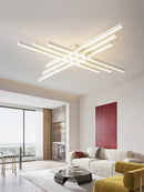 DecorBites™ Modern Black LED Chandelier Lights for Bedroom and Living Room