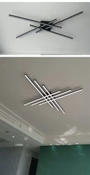 DecorBites™ Modern Black LED Chandelier Lights for Bedroom and Living Room