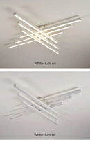 DecorBites™ Modern Black LED Chandelier Lights for Bedroom and Living Room