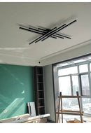 DecorBites™ Modern Black LED Chandelier Lights for Bedroom and Living Room