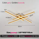 DecorBites™ Modern Black LED Chandelier Lights for Bedroom and Living Room