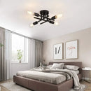 DecorBites™ Modern Black Sputnik Chandelier Flush Mount