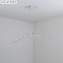 DecorBites™ Modern Black/White Arched Pendant Light with Acrylic LED and Warm/White Glow