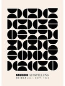 DecorBites™ Modern Black & White Bauhaus Canvas Print