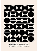 DecorBites™ Modern Black & White Bauhaus Canvas Print