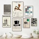 DecorBites™ Modern Black & White Bauhaus Canvas Print