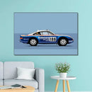 DecorBites™ Modern Cartoon Racing Car Canvas Wall Art