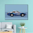 DecorBites™ Modern Cartoon Racing Car Canvas Wall Art