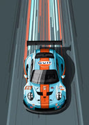 DecorBites™ Modern Cartoon Racing Car Canvas Wall Art