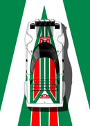 DecorBites™ Modern Cartoon Racing Car Canvas Wall Art