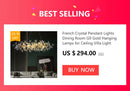 DecorBites™ Modern Chrome Chandelier with Crystal Raindrops