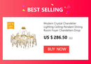 DecorBites™ Modern Chrome Chandelier with Crystal Raindrops