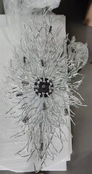 DecorBites™ Modern Chrome Crystal Chandelier for Living Room