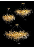 DecorBites™ Modern Chrome Crystal Chandelier for Living Room