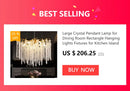 DecorBites™ Modern Chrome Crystal Chandelier for Living Room