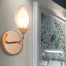 DecorBites™ Modern Clear Glass Wall Sconce with Oval Shade - Bedroom Lighting Fixture