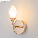 DecorBites™ Modern Clear Glass Wall Sconce with Oval Shade - Bedroom Lighting Fixture