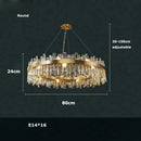 DecorBites™ Modern Crystal Chandelier Lighting for Dining Room