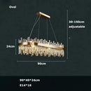 DecorBites™ Modern Crystal Chandelier Lighting for Dining Room