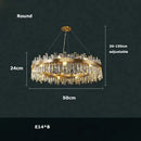DecorBites™ Modern Crystal Chandelier Lighting for Dining Room