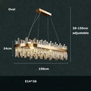 DecorBites™ Modern Crystal Chandelier Lighting for Dining Room