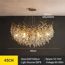 DecorBites™ Modern Crystal Chandelier with LED Lighting