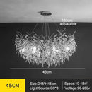 DecorBites™ Modern Crystal Chandelier with LED Lighting