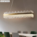 Brass Crystal Loop Design Pendant Light