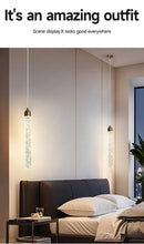 DecorBites™ Modern Crystal Pendant Light with Gold Fixtures - Home Decor