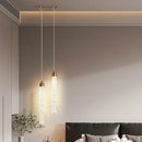 DecorBites™ Modern Crystal Pendant Light with Gold Fixtures - Home Decor