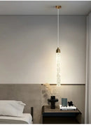 DecorBites™ Modern Crystal Pendant Light with Gold Fixtures - Home Decor