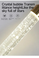 DecorBites™ Modern Crystal Pendant Light with Gold Fixtures - Home Decor