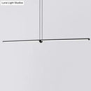 DecorBites™ Modern Designer Line Art Pendant Ceiling Light with LED Island Lighting for Dining Room, Black Metallic Finish