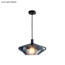 DecorBites™ Modern Dining Room Pendant Light with Geometric Glass Shade