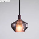 DecorBites™ Modern Dining Room Pendant Light with Geometric Glass Shade