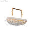 DecorBites™ Modern Drum Crystal Drops Pendant Light with 12 Heads for Dining Room
