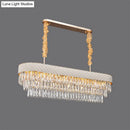 DecorBites™ Modern Drum Crystal Drops Pendant Light with 12 Heads for Dining Room