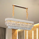 DecorBites™ Modern Drum Crystal Drops Pendant Light with 12 Heads for Dining Room