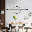 DecorBites™ Modern Geometric Island Pendant Light Fixture with LED, Metal Ceiling Dining Room Artistic Lighting