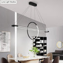 DecorBites™ Modern Geometric Island Pendant Light Fixture with LED, Metal Ceiling Dining Room Artistic Lighting