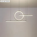 DecorBites™ Modern Geometric LED Pendant Light in Black/Gold, Warm/White Illumination - Ideal for Kitchen, Landscape, and Island Lighting