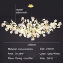 DecorBites™ Modern Ginkgo Leaf LED Chandelier Dining Room Lighting