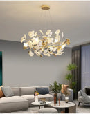 DecorBites™ Modern Ginkgo Leaf LED Chandelier Dining Room Lighting