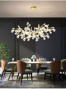 DecorBites™ Modern Ginkgo Leaf LED Chandelier Dining Room Lighting