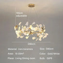 DecorBites™ Modern Ginkgo Leaf LED Chandelier Dining Room Lighting