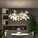 DecorBites™ Modern Ginkgo Leaf LED Chandelier Dining Room Lighting
