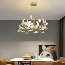 DecorBites™ Modern Ginkgo Leaf LED Chandelier Dining Room Lighting
