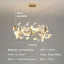 DecorBites™ Modern Ginkgo Leaf LED Chandelier Dining Room Lighting