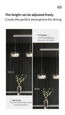 DecorBites™ Modern Glass Dining Table Pendant Light