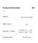 DecorBites™ Modern Glass Dining Table Pendant Light